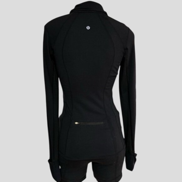 Lululemon Black 1/2 Zip Pullover Athletic Jacket - Picture 2 of 15